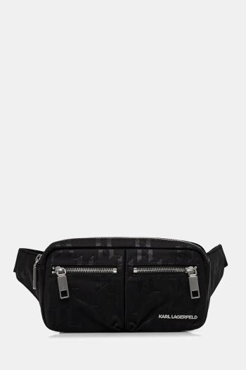 Ľadvinka Karl Lagerfeld K/MONOGRAM čierna farba, A3M30164