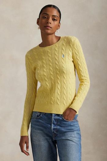 Sveter Polo Ralph Lauren žltá farba, ľahký, 211971865