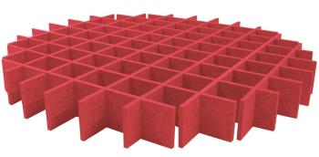 Mega Acoustic AcouCloud PET 18 cm Dark Red Absorpčný penový panel