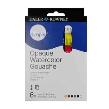 D&R SIMPLY - Sada gvašových farieb 6x12 ml