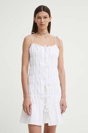 Bavlnené šaty Résumé BernadetteRS Short Dress biela farba, mini, rovný strih, 121691175