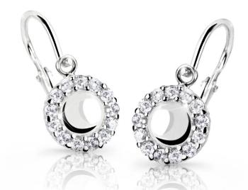 Cutie Diamonds Blyšťavé detské náušnice z bieleho zlata s briliantmi DC2750-10-10-X-2