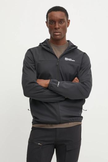 Športová bunda Jack Wolfskin Feldberg čierna farba, A63970