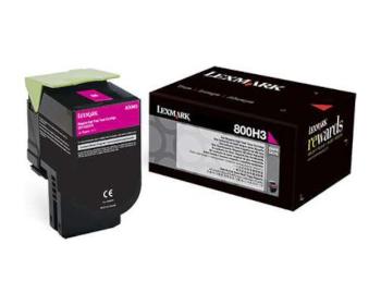 Lexmark 80C0H30 purpurový (magenta) originálny toner