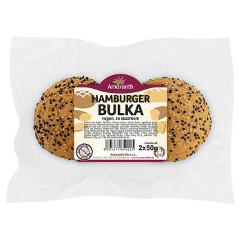 AMARANTH Bezlepková hamburgerová žemľa sezam 2 kusy