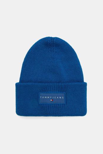 Bavlnená čiapka Tommy Jeans modrá farba, AM0AM13666