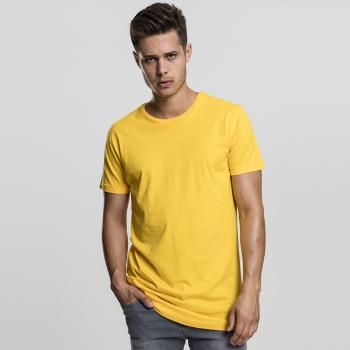 Pánske tričko Urban Classics Shaped Long Tee chrome yellow - M