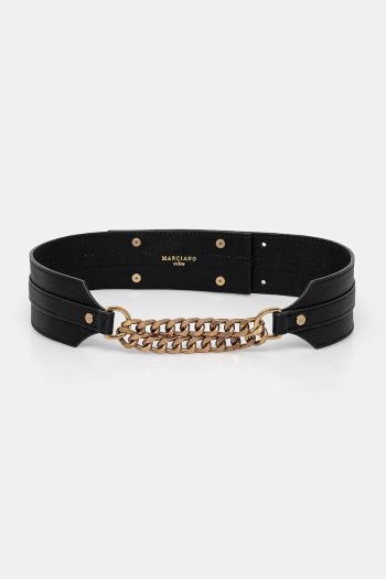 Kožený opasok Marciano Guess dámske, čierna farba, 5GGZ14 7330A