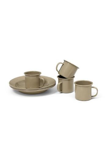 Pikniková sada pre 4 osoby ferm LIVING Yard Picnic 8-pak béžová farba
