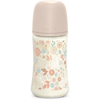 Suavinex Wonderland SX Pro Physiological Anti-Colic dojčenská fľaša M Medium Flow 3 m+ Liberty Pink 270 ml