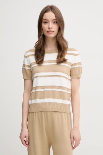 Bavlnený sveter United Colors of Benetton béžová farba, ľahké, 1294E10D0