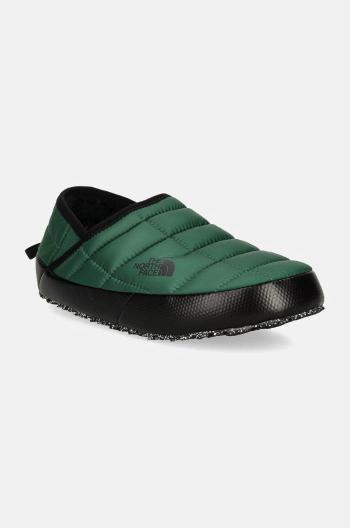 Papuče The North Face Thermoball Traction Mule V zelená farba, NF0A3V1HS9W1