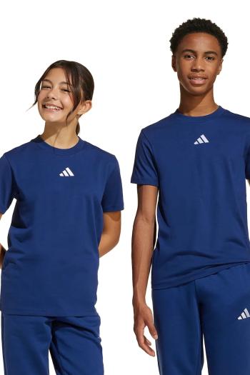 Detské bavlnené tričko adidas tmavomodrá farba, JY0613