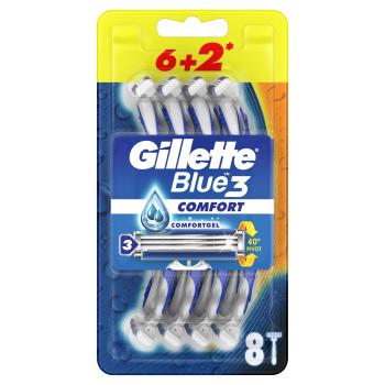 GILLETTE Blue3 Comfort Jednorázový holiaci strojček 8 ks