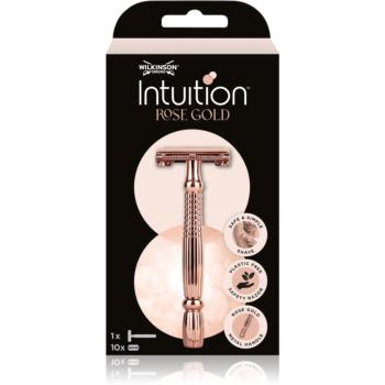 Wilkinson Sword Intuition Rose Gold Razor holiaci strojček + náhradné hlavice