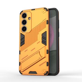 BIB Ochranný obal so stojanom pre Samsung Galaxy S25+ 5G oranžový