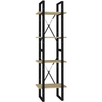 Shumee so 4 policami dub sonoma 40 × 30 × 140 cm drevotrieska, 806420