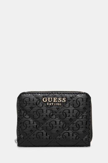 Peňaženka Guess LAUREL dámska, čierna farba, SWGG85 00137