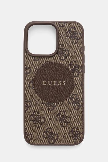 Puzdro na mobil Guess iPhone 16 Pro Max hnedá farba, GUHMP16XP4PGRSGW
