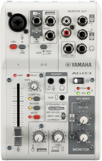 Yamaha AG03 MK2 WH Analógový mixpult