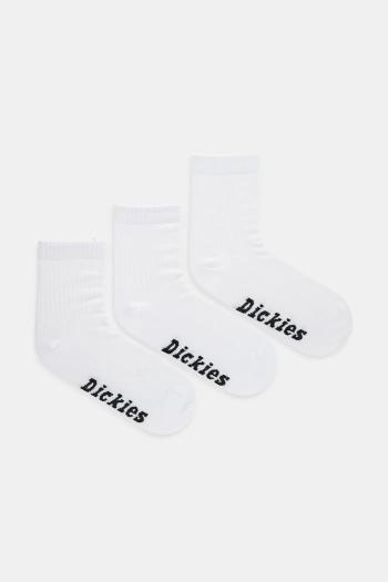 Ponožky Dickies 3-pak pánske, biela farba, DK0A4Z8D0WH1