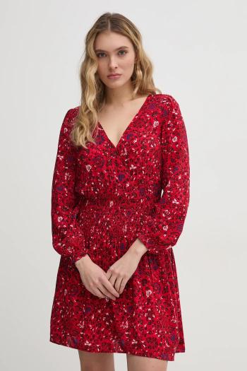 Šaty Pepe Jeans CECILE červená farba, mini, áčkový strih, PL953669