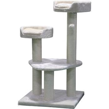 Petsbelle Odpočívadlo trojposchodové krémové 92 × 50 × 50 cm (CHPsk0345)