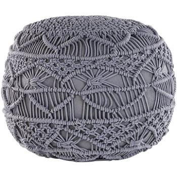 Sivý BELIANI puf 40 × 40 cm KAYSERI (beliani_172319)