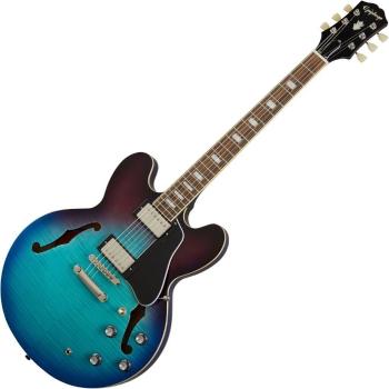 Epiphone ES-335 Figured Blueberry Burst Semiakustická gitara