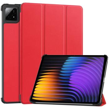 LEATHER Zaklápací kryt pre Xiaomi Pad 7 / Pad 7 Pro červený