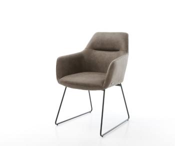 Jedálenská stolička Pejo-Flex taupe vintage black base