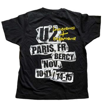 U2 tričko I+E Paris Event 2015 Čierna XXL