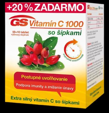 GS Vitamín C 1000 so šípkami 60 tabliet