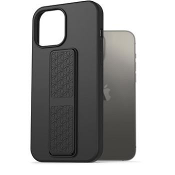 AlzaGuard Liquid Silicone Case with Stand pre iPhone 13 Pro Max čierny (AGD-PCSS0028B)