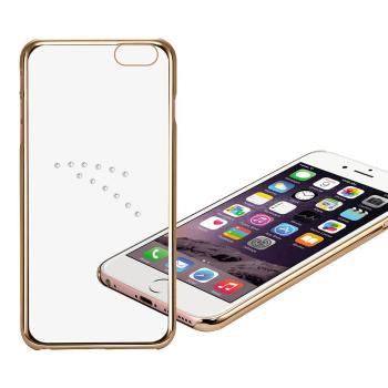 X-FITTED SWAROVSKI obal Apple iPhone 6 / 6S zlatý (0001)