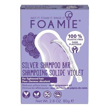 FOAMIE Tuhý šampón pre blond a odfarbené vlasy Silver Linings Shampoo Bar 80 g