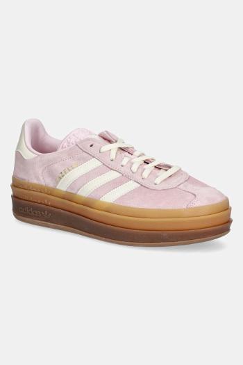 Tenisky adidas Originals Gazelle Bold dámske, ružová farba, JQ7777