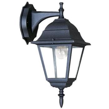 Vonkajší nástenný lampáš HI6042B max. 60 W/E27/IP45, čierny