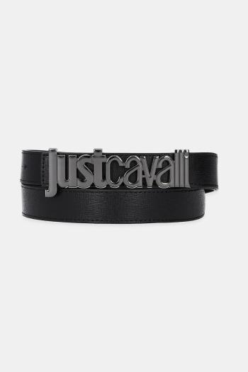 Kožený opasok Just Cavalli pánsky, čierna farba, 78QA6F30 ZPA42