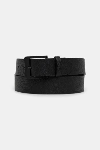 Kožený opasok Calvin Klein Jeans pánsky, čierna farba, LV04G7015G