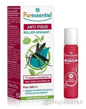 PURESSENTIEL Roll-on na bodnutie hmyzom, 11 esenciálnych olejov 1x5 ml