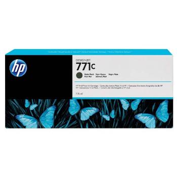 HP originál ink B6Y07A, HP 771C, matte black, 775ml, HP HP Designjet Z6200, Z6600, Z6800, matt black