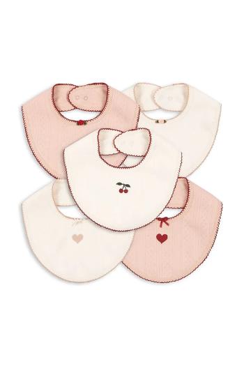 Detský podbradník Konges Sløjd MINNA 5 PACK BIB 5-pak KS102815