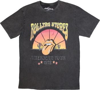 The Rolling Stones Tričko Desert '72 Stone Wash Unisex Charcoal Grey M