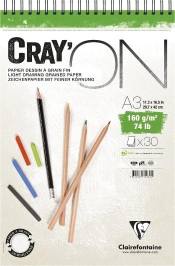 Clairefontaine Cray'On Wirebound Pad Skicár A3 160 g