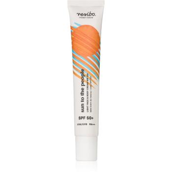 Resibo Sun to the People Light face and body cream SPF50 krém na tvár a telo SPF 50 50 ml