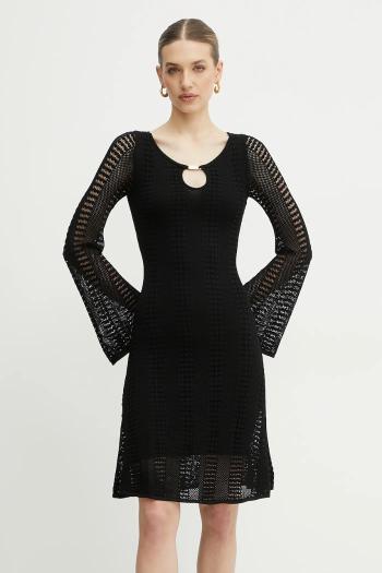 Šaty Marciano Guess EMMA čierna farba, mini, áčkový strih, 5GGK46 5869Z