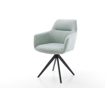 Otočná stolička Pejo-Flex mint cross base square black