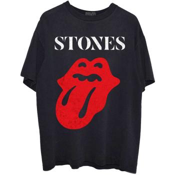 The Rolling Stones tričko Sixty Classic Vintage Solid Tongue Čierna XL