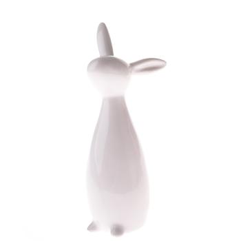Porcelánový zajačik Twinkie biela, 7,5 x 17 cm